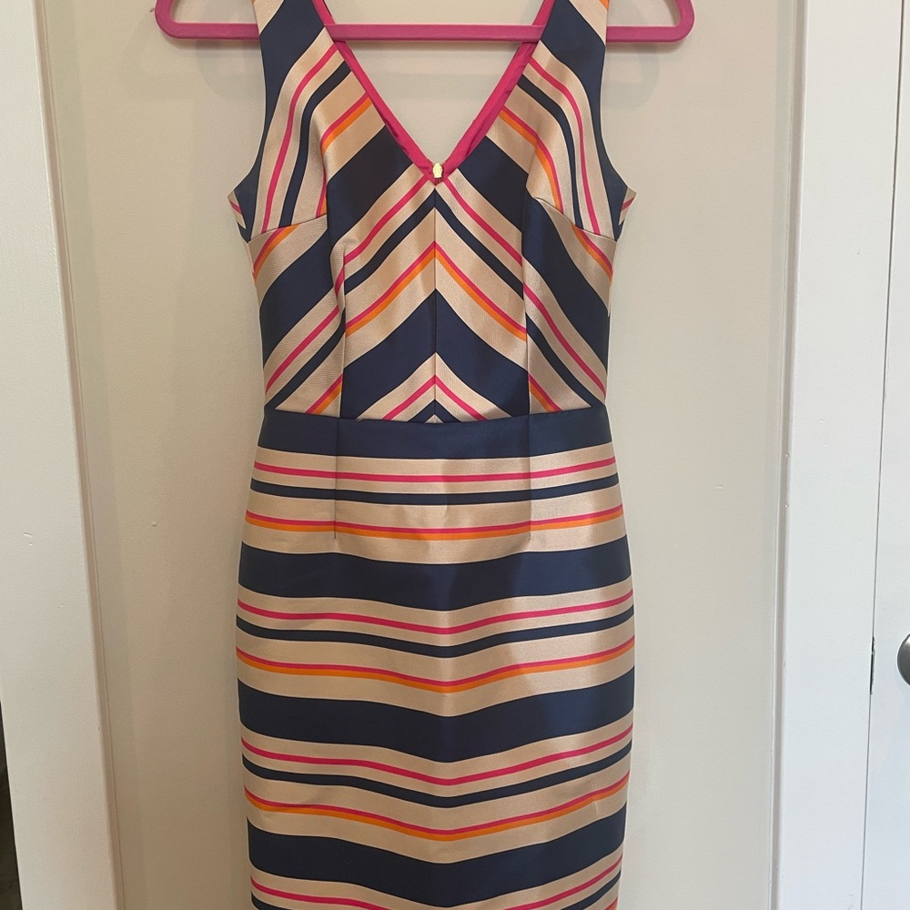 Trina Turk Striped Multicolor Sleeveless Dress